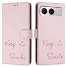 For OnePlus Nord 4 5G Smile Embossing RFID Leather Phone Case(Pink) - 3