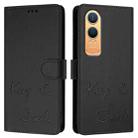 For OnePlus Nord CE4 Lite Smile Embossing RFID Leather Phone Case(Black) - 3