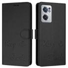 For OnePlus Nord CE 2 5G Smile Embossing RFID Leather Phone Case(Black) - 3