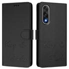For OnePlus Ace 5 Ultra Smile Embossing RFID Leather Phone Case(Black) - 2