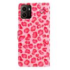 For HMD Pulse+ 3D Pattern Leather Phone Case(Pink Leopard Print) - 3