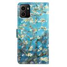 For HMD Pulse+ 3D Pattern Leather Phone Case(Blue Base Apricot Flower) - 3