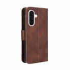 For Samsung Galaxy A36 5G Skin Feel Calf Texture Card Slots Leather Phone Case(Brown) - 3