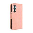 For Samsung Galaxy M35 5G Skin Feel Calf Texture Card Slots Leather Phone Case(Pink) - 3