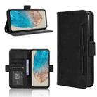 For Samsung Galaxy M35 5G Skin Feel Calf Texture Card Slots Leather Phone Case(Black) - 1