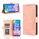 For Samsung Galaxy F06 5G / M06 5G Skin Feel Calf Texture Card Slots Leather Phone Case(Pink) - 1