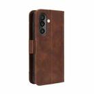 For Samsung Galaxy M56 5G Skin Feel Calf Texture Card Slots Leather Phone Case(Brown) - 3