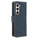 For Samsung Galaxy Z Fold6 Skin Feel Calf Texture Card Slots Leather Phone Case(Blue) - 3