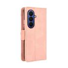 For Samsung Galaxy Z Fold7 Skin Feel Calf Texture Card Slots Leather Phone Case(Pink) - 3