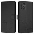 For Motorola Moto G Power 2023 Smile Embossing RFID Leather Phone Case(Black) - 3