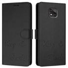 For Motorola Moto G Power 2021 Smile Embossing RFID Leather Phone Case(Black) - 3