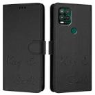 For Motorola Moto G Stylus 5G 2021 Smile Embossing RFID Leather Phone Case(Black) - 3