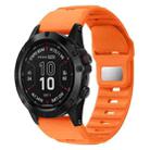 For Garmin Fenix 7X / 7X Pro Rough Style Silicone Quick Release Watch Band(Orange) - 1