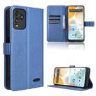 For BLU View 5 Pro Diamond Texture Leather Phone Case(Blue) - 1