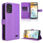 For BLU View 5 Pro Diamond Texture Leather Phone Case(Purple) - 1