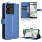 For BLU View 5 Diamond Texture Leather Phone Case(Blue) - 1