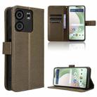 For BLU View 5 Diamond Texture Leather Phone Case(Brown) - 1