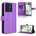 For BLU View 5 Diamond Texture Leather Phone Case(Purple) - 1