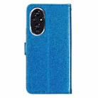 For Honor 200 Glitter Powder Flip Leather Phone Case(Blue) - 3