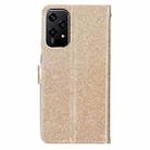 For Honor 200 Lite Global Glitter Powder Flip Leather Phone Case(Gold) - 3