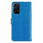 For Honor 200 Lite Global Glitter Powder Flip Leather Phone Case(Blue) - 3