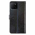 For Honor X5b 4G Glitter Powder Flip Leather Phone Case(Black) - 3