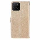 For Honor X5b 4G Glitter Powder Flip Leather Phone Case(Gold) - 3