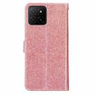 For Honor X5b 4G Glitter Powder Flip Leather Phone Case(Rose Gold) - 3