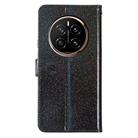 For Honor Magic7 Glitter Powder Flip Leather Phone Case(Black) - 3