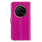 For Honor Magic7 Glitter Powder Flip Leather Phone Case(Rose Red) - 3