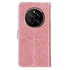 For Honor Magic7 Glitter Powder Flip Leather Phone Case(Rose Gold) - 3