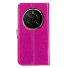 For Honor Magic7 Pro Glitter Powder Flip Leather Phone Case(Rose Red) - 3