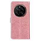 For Honor Magic7 Pro Glitter Powder Flip Leather Phone Case(Rose Gold) - 3