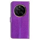 For Honor Magic7 Pro Glitter Powder Flip Leather Phone Case(Purple) - 3