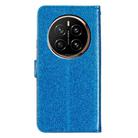 For Honor Magic7 Pro Glitter Powder Flip Leather Phone Case(Blue) - 3