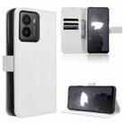 For HMD Fusion 5G Diamond Texture Leather Phone Case(White) - 1