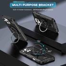 For iPhone 16 Pro Ring Holder Carbon Fiber PC Hybrid TPU Phone Case(Black) - 2