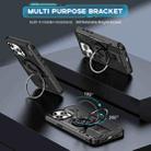 For iPhone 15 Pro Max Ring Holder Carbon Fiber PC Hybrid TPU Phone Case(Black) - 2