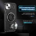 For iPhone 15 Plus / 14 Plus Ring Holder Carbon Fiber PC Hybrid TPU Phone Case(Black) - 3