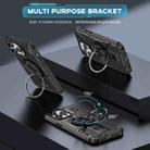 For iPhone 14 Pro Ring Holder Carbon Fiber PC Hybrid TPU Phone Case(Black) - 2