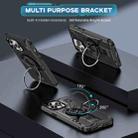 For iPhone 14 Pro Max Ring Holder Carbon Fiber PC Hybrid TPU Phone Case(Black) - 2