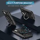 For iPhone 11 Ring Holder Carbon Fiber PC Hybrid TPU Phone Case(Black) - 2