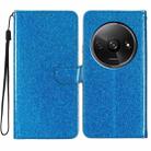 For Redmi A3 Glitter Powder Flip Leather Phone Case(Blue) - 1