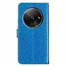 For Redmi A3 Glitter Powder Flip Leather Phone Case(Blue) - 3