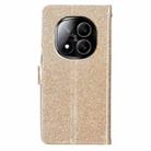 For Redmi Note 14 Pro 5G Glitter Powder Flip Leather Phone Case(Gold) - 3