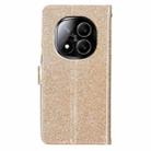 For Redmi Note 14 Pro+ 5G Glitter Powder Flip Leather Phone Case(Gold) - 3