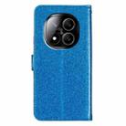 For Redmi Note 14 Pro+ 5G Glitter Powder Flip Leather Phone Case(Blue) - 3