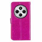 For Redmi A4 5G Glitter Powder Flip Leather Phone Case(Rose Red) - 3