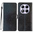 For Redmi Note 14 Pro 4G Glitter Powder Flip Leather Phone Case(Black) - 1