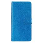 For Redmi Note 14 Pro 4G Glitter Powder Flip Leather Phone Case(Blue) - 2